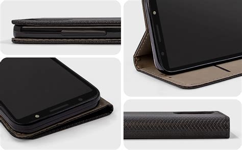 Moozy H Lle Flip Case F R Motorola Moto G Moto S Schwarz D Nne