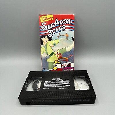 Disney S Sing Along Songs Mulan Honor To Us All Vhs Tape Ebay