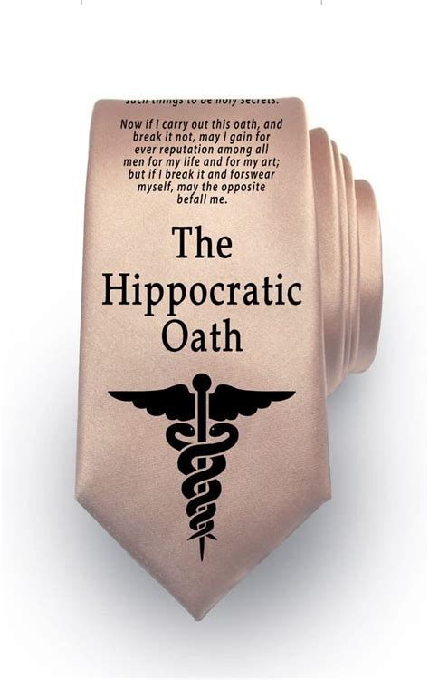 Universal Zone Hippocratic Oath Tie Gift For Doctor Gift For