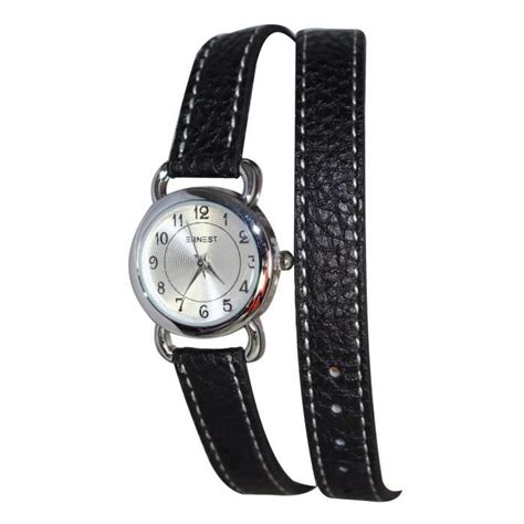 Montre Bracelet Cuir Femme Plusieurs Tours