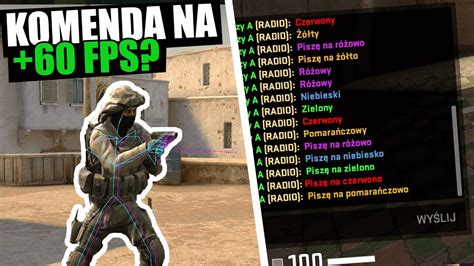 CS GO Komenda na więcej FPS Source 2 Pisanie na Kolorowo