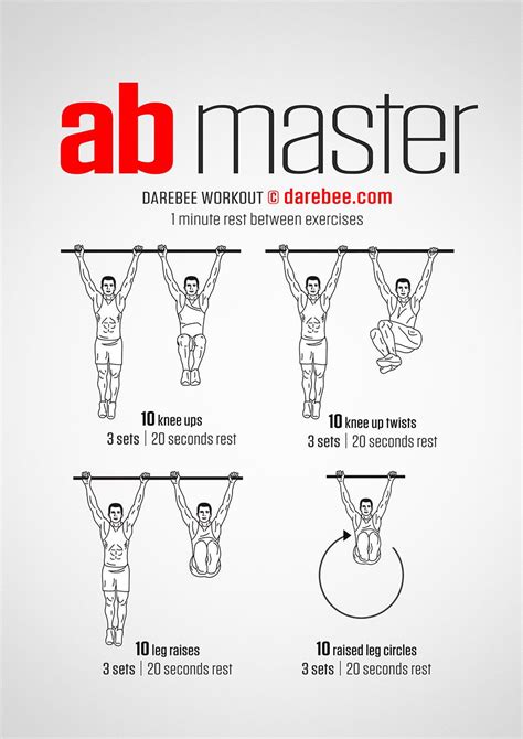 Ab Master workout. | Abs workout routines, Bar workout, Abs workout