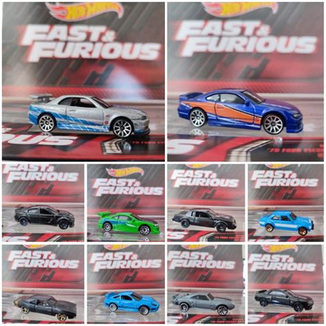 Jual HOT WHEELS FAST FURIOUS FNF LOOSE SKYLINE R ECLIPSE NISSAN SILVIA DODGE CHARGER Kota