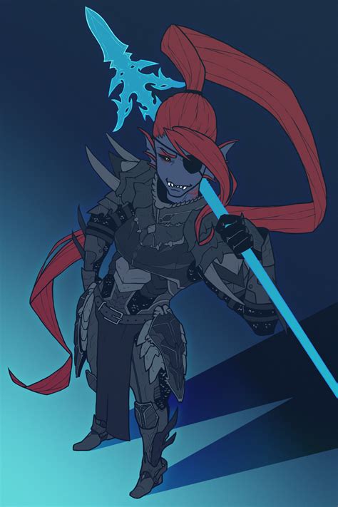 Undyne Undertale Drawn By Plushyrobot Danbooru