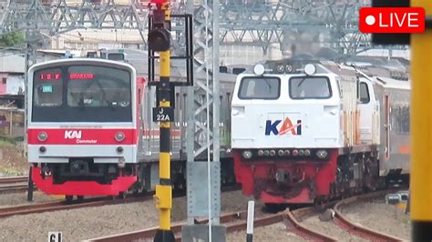 Nonton Kereta Api Kai Balapan Sama Kereta Listrik Krl Hunting