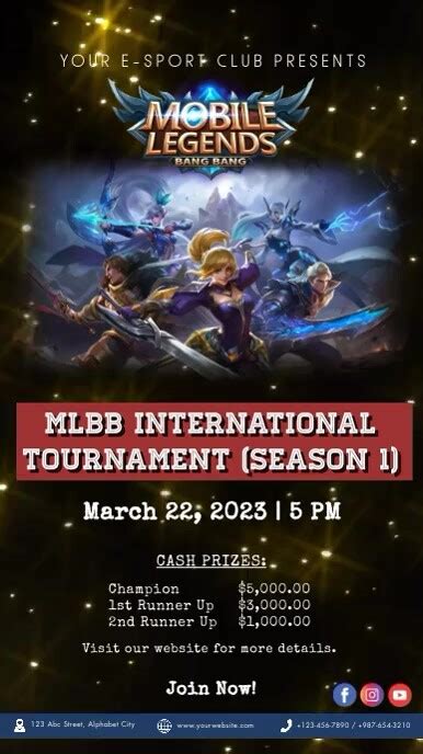 Mobile Legends Tournament Invitation Template Postermywall