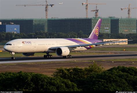 HS TKW Thai Airways Boeing 777 3D7ER Photo By ZGGGRWY01 ID 871904