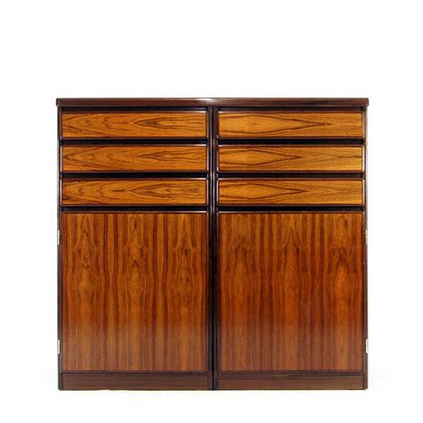 Retro Vintage Danish Rosewood Cabinet Sideboard Chest Of Drawers Mid