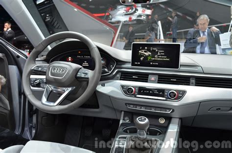 India-bound 2016 Audi A4 interior at the IAA 2015