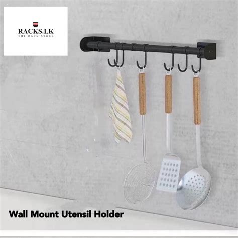 WALL MOUNTED SPOON HOLDER, STAINLESS STEEL KITCHEN HANGING UTENSIL HOLDER,