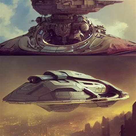 A Spaceship Made Of Scrap That Is Shaped Like A Stable Diffusion