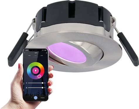 Hoftronic Smart Napels Led Inbouwspot Smart Wifi Bluetooth