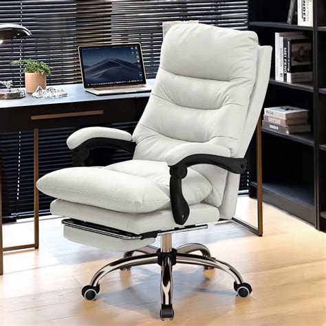 Amazon XUEGW Office Chair With Foot Rest Reclining Gaming Chair