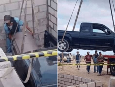 Hombre es sepultado con todo y su camioneta para cumplir su última