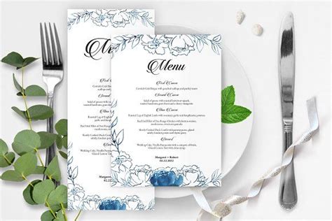 Wedding Menu Template An Invitation Template By Amit Debnath