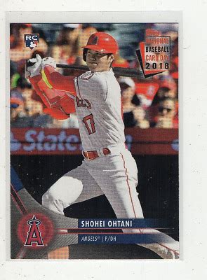 Topps Shohei Ohtani National Baseball Card Day Rc Rookie Nm Mt