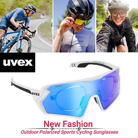 New Uvex Polarized Sports Cycling Sunglasses Outdoor Windproof 100% UV Protection Goggles ...