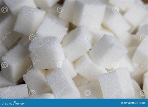 Refined White Beet Sugar Cubes Stock Photo Image Of Sugar Glucose