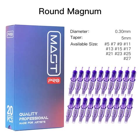 Agujas Esterilizadas Pro Round Magnum Rm Originales Accesorios De