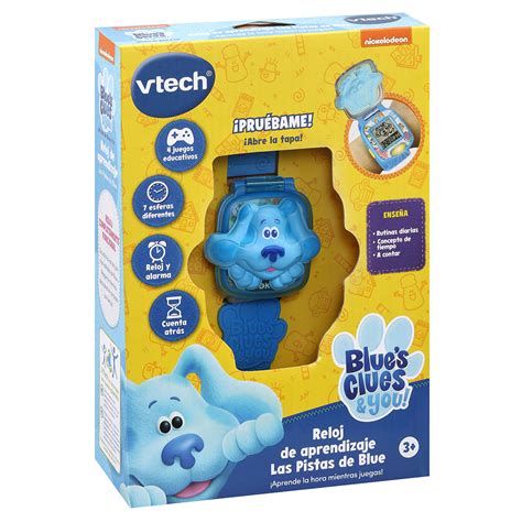 VTech Reloj de aprendizaje azul Pistas de Blue y tú juguete para