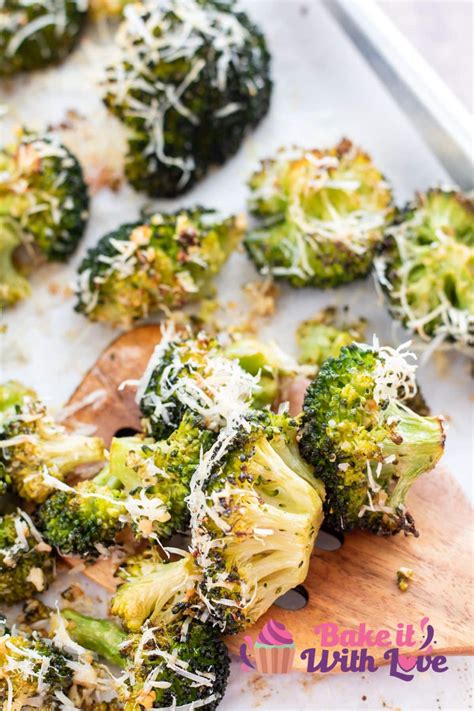 Easy Roasted Broccoli With Garlic And Parmesan Bake It With Love