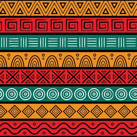 Pan African Color Seamless Pattern Vector Art At Vecteezy