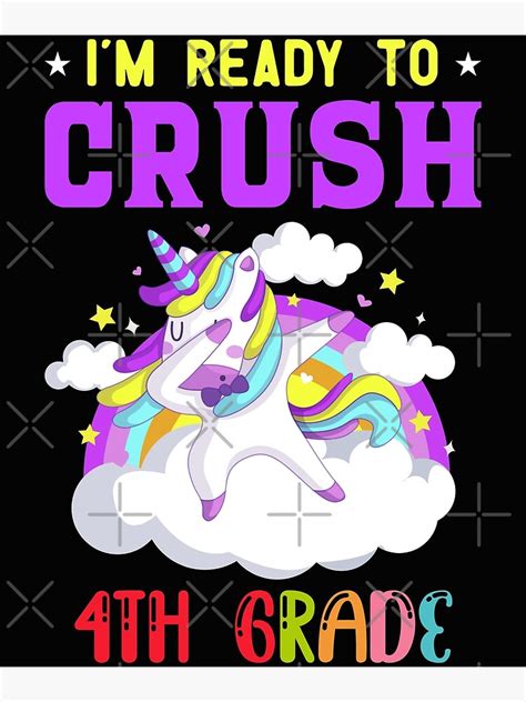 Póster Mejor Estoy listo para aplastar Unicornio lindo de cuarto