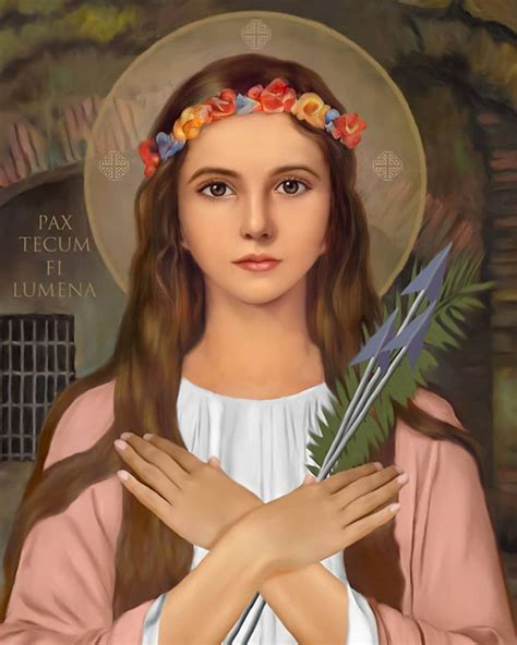 Carmel Flower On Instagram August 11 Feast Of St Philomena Follow