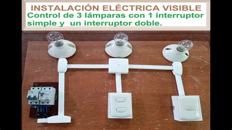 Instalaci N El Ctrica Visible Control De L Mparas Con Un Interruptor