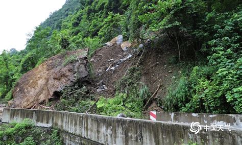 那坡县多处山体滑坡 广西高清图片 中国天气网