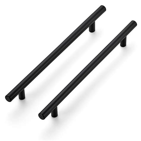 Ravinte 10 Inch Cabinet Handles Matte Black Drawer Pulls Stainless