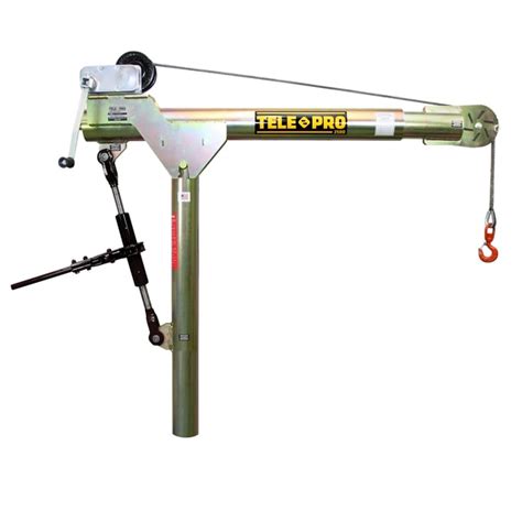 Oz Lifting Products Lbs Davit Crane W Telescoping Boom Adjsmt With