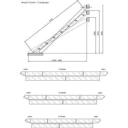 Handystairs Rechte Trap Metalux Cm Breed Zwart Staal