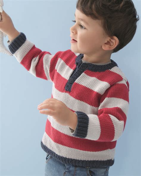 Modèle Pull Garçon Ignace Phil Ecocoton Knitting patterns free