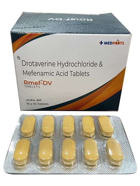 Rmef Dv Drotaverine Hydrochloride And Mefenamic Acid Tablets Medroots