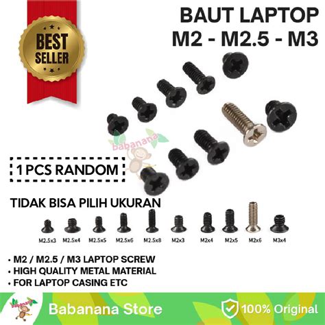 Jual Baut Laptop 1Pcs Eceran 1 Pcs Sekrup Asus Acer Hp Dell Lenovo MSI