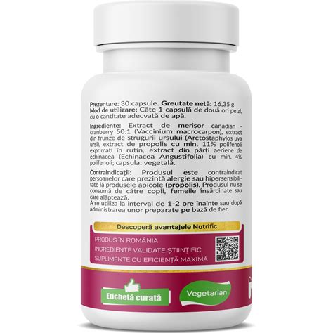 Supliment Alimentar Uriprop Formula Natural Tract Urinar Sanatos