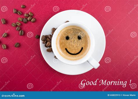 Good morning coffee cup stock image. Image of coffee - 65822913