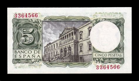 España 5 Pesetas Alfonso X 1954 Pick 146 Sin Serie SC aUNC