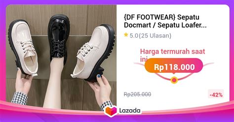 Df Footwear Sepatu Docmart Sepatu Loafers Wanita Sepatu Wanita