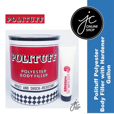 Polituff Polyester Body Filler W Hardener Gallon Liter Size