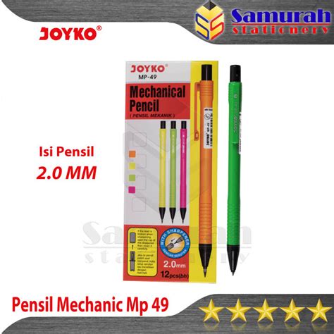 Pensil Mekanik Joyko MP 49 2 0 Mm Mechanical Pencil MP 49 Isi 2 0mm