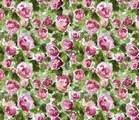 Colorful Fabrics Digitally Printed By Spoonflower Camellias Fabric