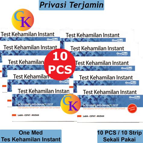 Jual 10 Pcs 10 Strip Test Pack Tespek Testpack Tespack Tes Kehamilan