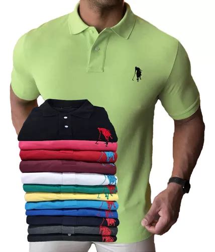 Kit Camisa Polo Cores Masculina Grandes Marcas Revenda Frete Gr Tis