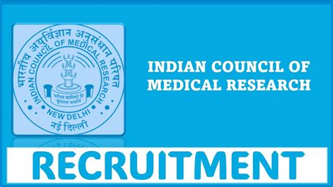 Icmr Recruitment Notification Out For Project Technical Support