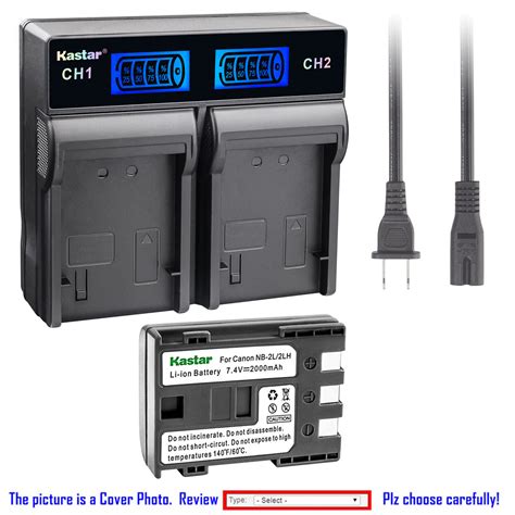 Kastar Battery Lcd Rapid Charger For Canon Nb L Cb Lw Canon Elura