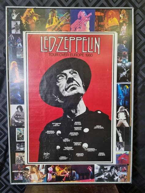 Led Zeppelin Original Plakat Tour Over Europe Kaufen