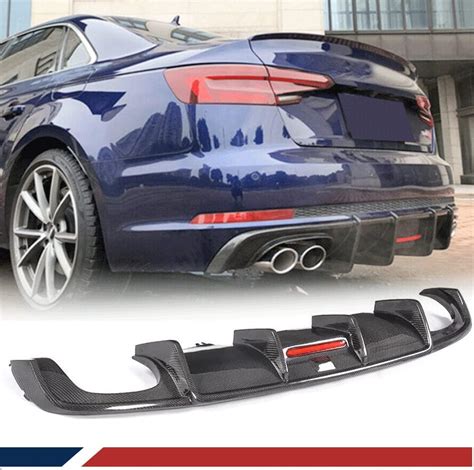 Jc Sportline Carbon Fiber Rear Diffuser For Audi A4 B9 2017 2019 Standard Sedan 4