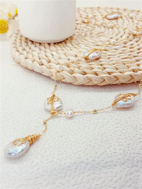 1pc Elegant Faux Pearl Decor Necklace For Women For Summer Holiday